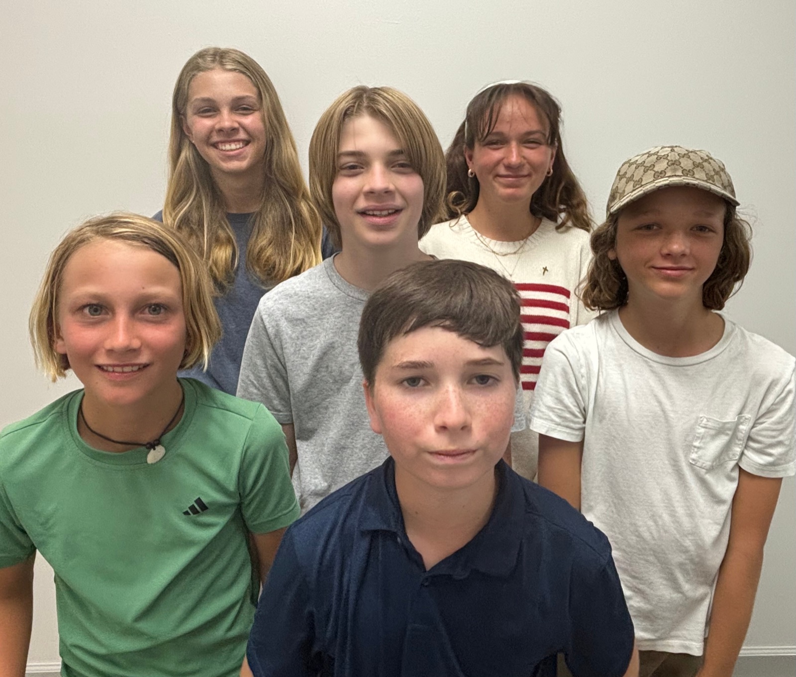 Genevieve, Perla, Conner, Finn, Reed, and Wilson